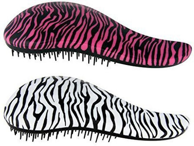 

JPNK Detangling Hair Brush Set (Pink & White) Work for Adults or Kids, Wet or Dry without Pain