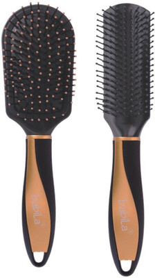 

BabiLa CUSHIONED & FLAT HAIR BRUSH-A