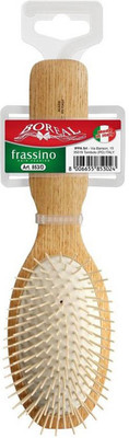 

Boreal Hair Brush Oval Model Delrin Pins Oval Cushion Ash-Wood Thermor Single Wooden