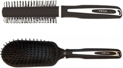

VEGA Cushioned Brush E7-CB & Flat Brush E7-RB (Pack Of 2)