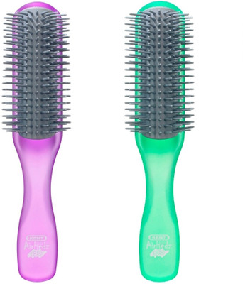 

Kent Combo AHGLO1 Everyday Combing & Styling Brush(Purple+Apple)