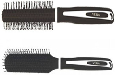 

VEGA Flat Brush E7-FB & Round Brush E7-RB (Pack OF 2)
