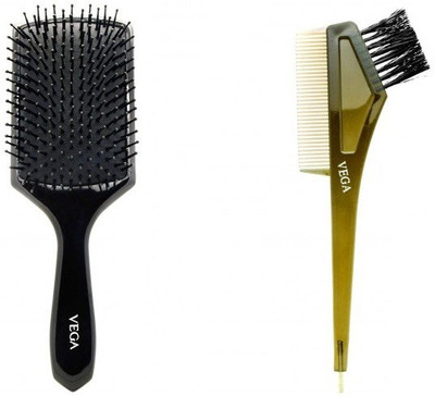 

Vega Paddle Brush & Tail Comb with Dye Brush