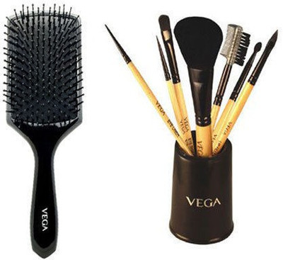 

VEGA Paddle Brush & Set of 7 Make-up Brushes