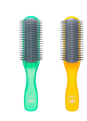 

Kent Combo AHGLO1 Everyday Combing & Styling Brush(Apple+Orange)