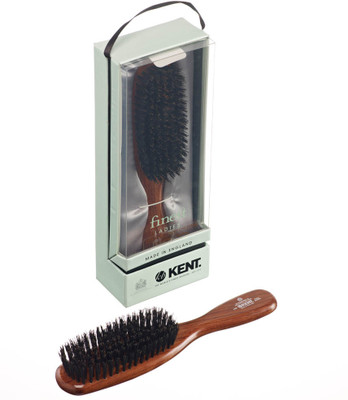 

Kent Narrow Danta Wood Pure Black Bristle Dressing & Styling Premium Brush