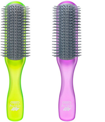 

Kent Combo AHGLO1 Everyday Combing & Styling Brush(Lime+Purple)