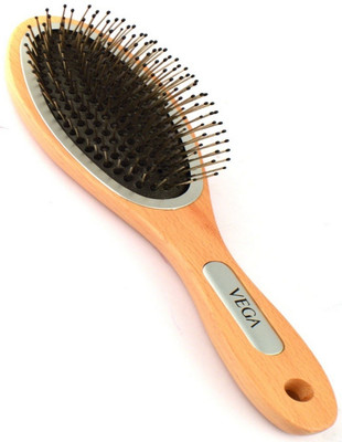 

VEGA Premium Wooden Cushioned Hair Brush with Steel Pin H1-CB