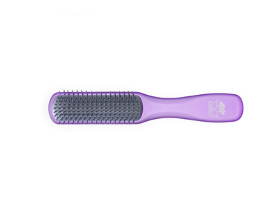 

Kent AHGLO2 Everyday Combing & Styling Brush Non Scratch Ion Quills for Short Hair - Purple Color