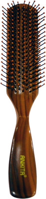 

Ankita A-3 Shell Hair Brush Wooden Cofee