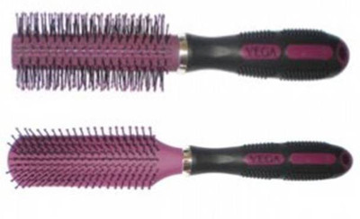 

VEGA Flat Brush E6-FB & Round Brush E6_RB (Pack of 2 )