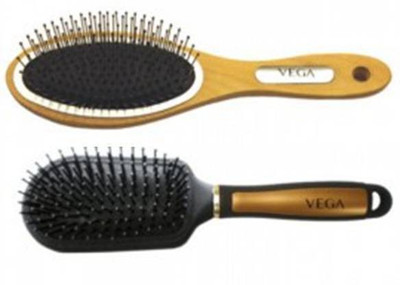

VEGA Cushioned Brush E14-CB & Cushioned Brush Steel Pin H1-CB (Pack OF 2)