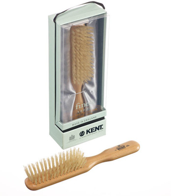 

Kent Narrow Satin Wood Pure White Bristle Dressing & Styling Premium Brush