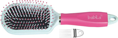 

Babila BABILA CUSHIONED HAIR BRUSH( TWO-IN-ONE) WITH CLEANING COMB