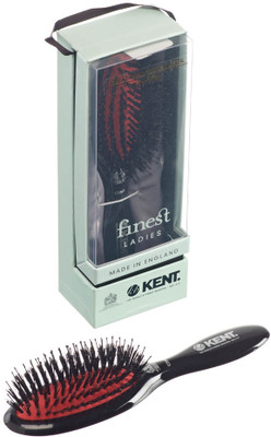 

Kent Ruby Pure Black Natural Bristle Medium Dressing & Styling Premium Brush