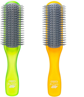 

Kent Combo AHGLO1 Everyday Combing & Styling Brush(Lime+Orange)