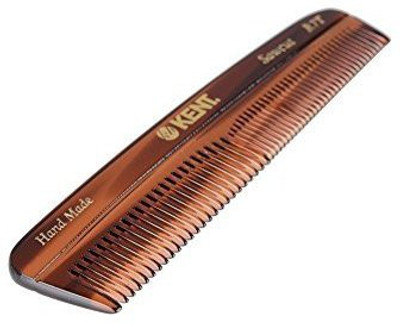 

Kent The Handmade Comb - Fine and Coarse Toothed Pocket Comb Sawcut R7T, 130 mm