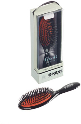 

Kent Ruby Pure Black Natural Bristle Medium Dressing & Styling Premium Brush