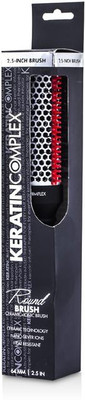 

Keratin Complex Ceramic Technology Nano-Sliver Ions Heat Resistant Ceramic+Ionic Round Brush (2.5 Inch)