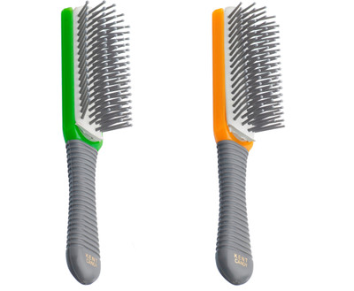 

Kent Combo KB Candy Pocket Brushwith Removable Pad(Green+Orange)