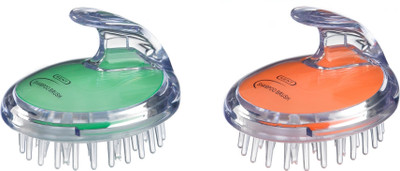 

Kent Combo Unique Waterproof SH1 Shampoo Brush (Green andOrange)