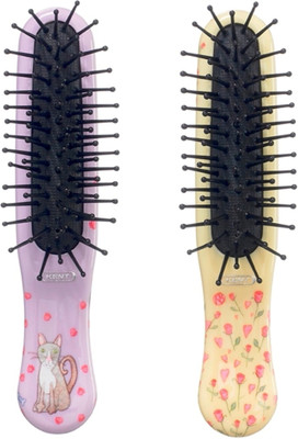 

Kent Combo ARTH1 Pocket & Travel Brush Animal and Flower Design
