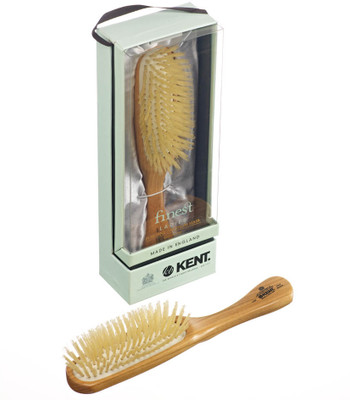 

Kent Narrow Style Pure White Bristle Rubber Cushion Premium Brush