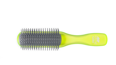 

Kent AHGLO1 Everyday Combing & Styling Brush Non Scratch Lon Quills for Long Hair - Lime Color