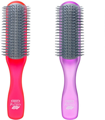 

Kent Combo AHGLO1 Everyday Combing & Styling Brush(Raspb+Purple)