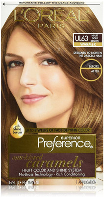 

L'Oreal Paris Superior Preference Fade-Defying Color + Shine System, UL63 Hi-Lift Gold Brown Hair Color(Gold Brown)