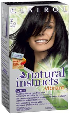 

Clairol Natural Instincts Vibrant Permanent Hair Color(Midnight Rush - Black)