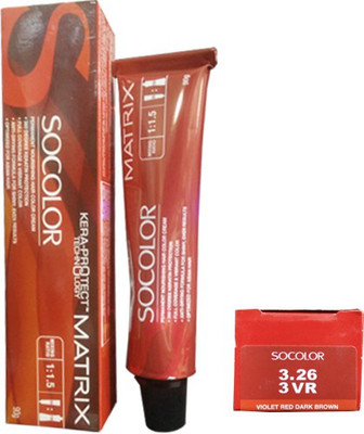 

Matrix Socolor Permanent Cream Hair Color(3.26 Violet Red Dark Brown 3VR)