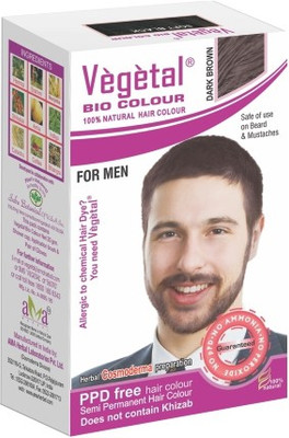 

Vegetal Vegetal Bio Colour- Dark Brown for Beard Colouring Hair Color(Dark Brown)