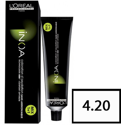 

L'Oreal Paris Inoa Hair Coloring Cream Hair Color(4.20 Extra Burgundy Brown)