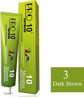 

Raaga Professional Pro 10 Express Hair Color(3 Dark Brown)
