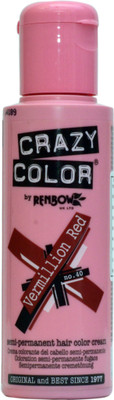 

Crazy Color Semi-Permanent Hair Color(Vermillion Red)