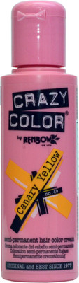 

Crazy Color Semi-Permanent Hair Color(Canary Yellow)