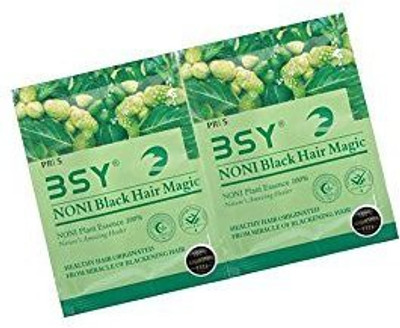 

BSY Pack of 2 - BSY Noni Black Hair Magic - 20ml Hair Color(Multicolor)