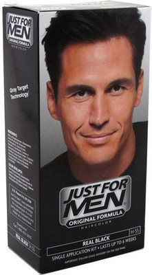 

Just For Men Shampoo In Hair Color Real Black H- 55 Hair Color(Black)