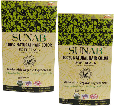 

Radico Sunab Herbal Soft Black Hair Color(Soft Black)