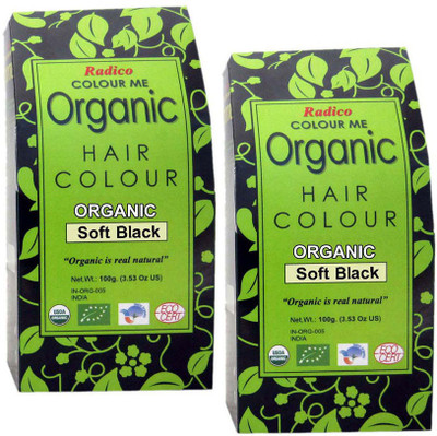 

Radico Colour Me Organic Soft Black 100g (Set of 2) Hair Color(Soft Black)
