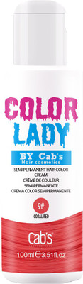 

Cab's Color Lady Semi-Permanent Hair Color(Coral Red - 09)