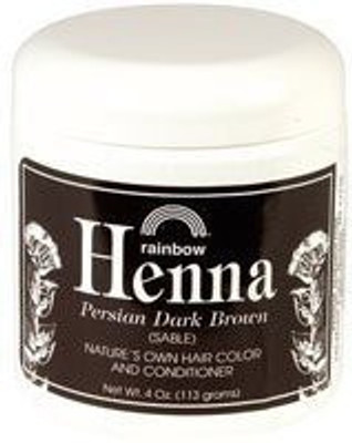 

Rainbow Research Dark Brown Henna - 4 oz. Hair Color(Multicolor)