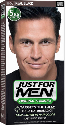 

Just For Men H-55 Real Black Shampoo-In Hair Color(H-55 Real Black)