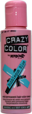 

Crazy Color Semi-Permanent Hair Color(Bubblegum Blue)