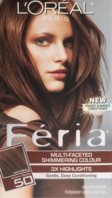 

L'Oreal Paris Feria Hair Color(50 Medium Brown/Havana Brown)