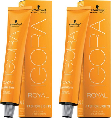 

Schwarzkopf Igora Royal Cream Fashion Lights Pack of 2 Hair Color(Red L-88)