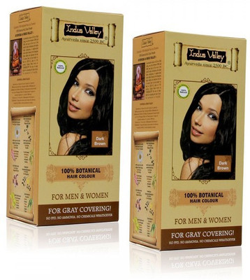 

Indus Valley Organic Botanical Hair Colour Dark Brown Kit Set of 2 Hair Color(NA)