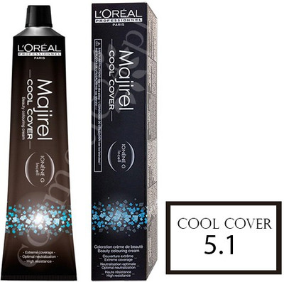 

L'Oreal Professionnel Majirel Cool Cover Hair Color(5.1 Light Ash Brown)
