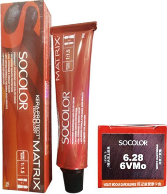 

Matrix Socolor Permanent Cream Hair Color(6.28 Violet Mocha Dark Blonde)